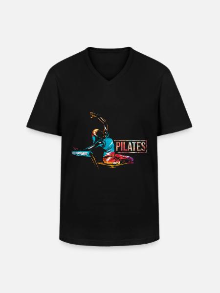 Pilates gift - Men's V-Neck T-Shirt - black