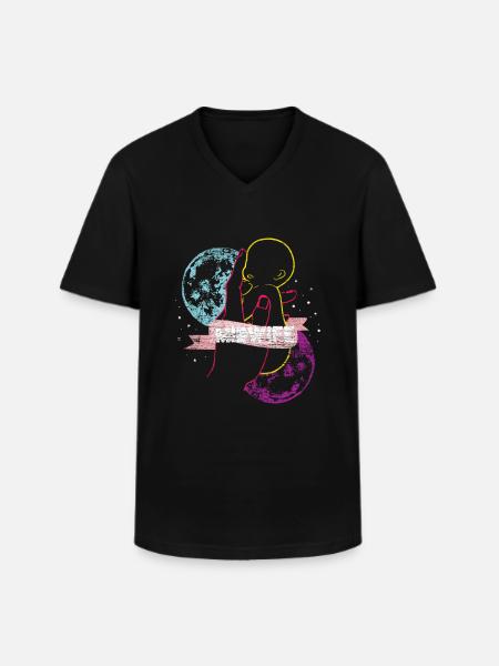 Gift from the midwife - Men's V-Neck T-Shirt - black