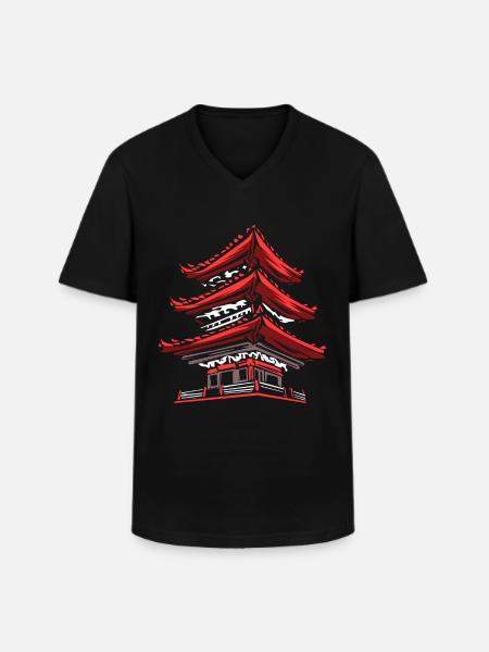 Tokyo Japan - Men's V-Neck T-Shirt - black