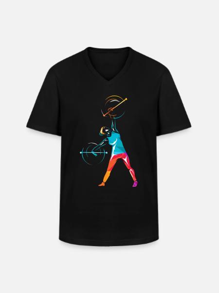 Baton Twirling - Men's V-Neck T-Shirt - black