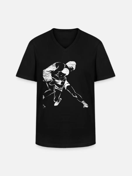 Wrestling sport - Men's V-Neck T-Shirt - black
