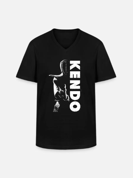 Kendo Boys - Men's V-Neck T-Shirt - black