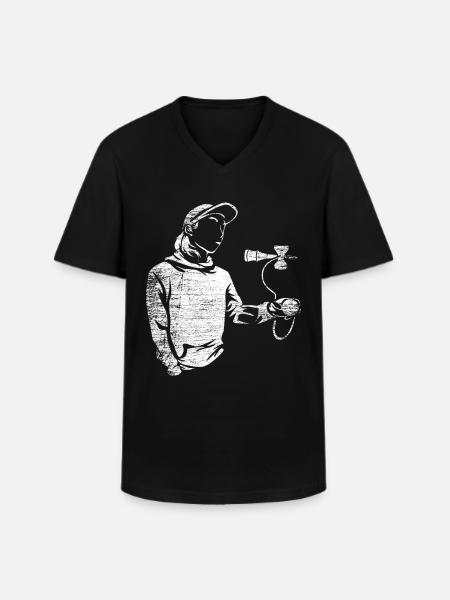 Kendama - Men's V-Neck T-Shirt - black