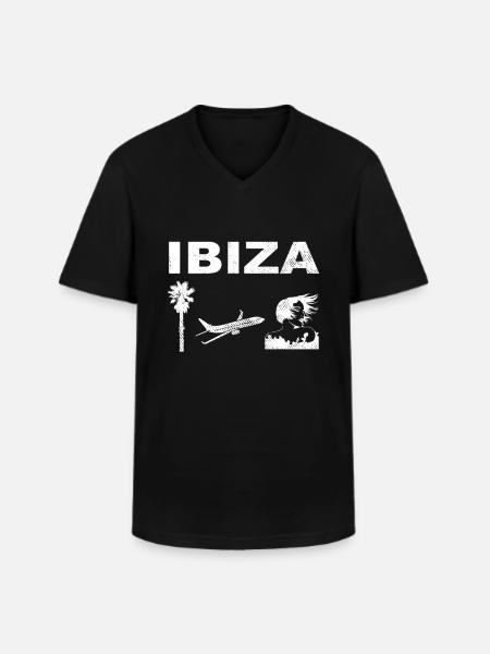 Ibiza Vibes - Men's V-Neck T-Shirt - black