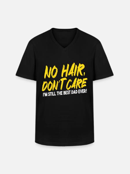 Papa Dad Jokes Gave Fars dag - Klassisk herre T-shirt med V-udskæring - sort