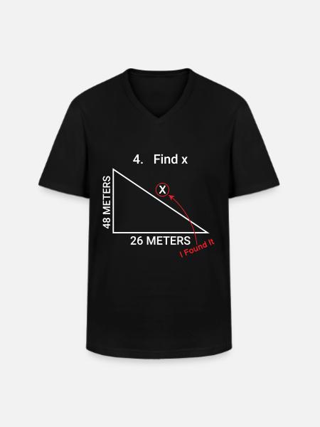 I Love Math - Men's V-Neck T-Shirt - black