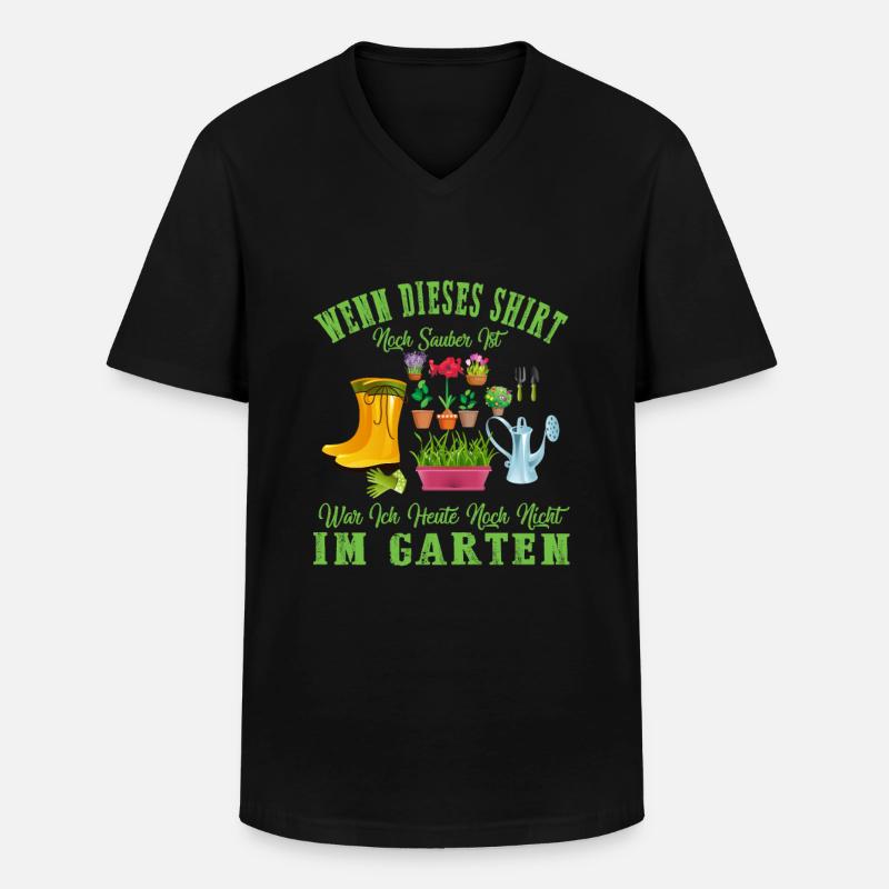 Garten Gartenarbeit - Männer-T-Shirt mit V-Ausschnitt - Schwarz