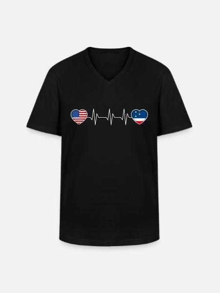 Gagauzia - Men's V-Neck T-Shirt - black