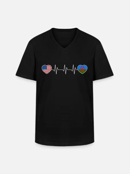 Roma - Men's V-Neck T-Shirt - black