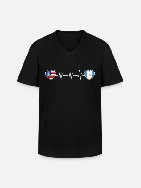 Guatemala - Men's V-Neck T-Shirt - black