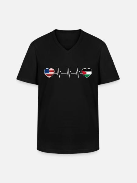 Jordan - Men's V-Neck T-Shirt - black