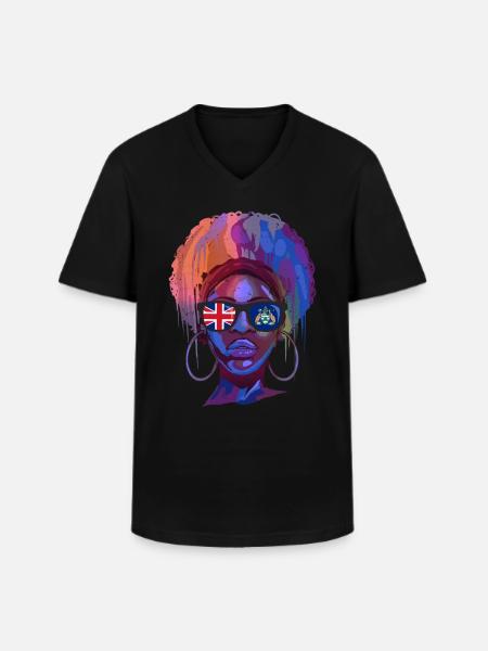 Ascension - Men's V-Neck T-Shirt - black