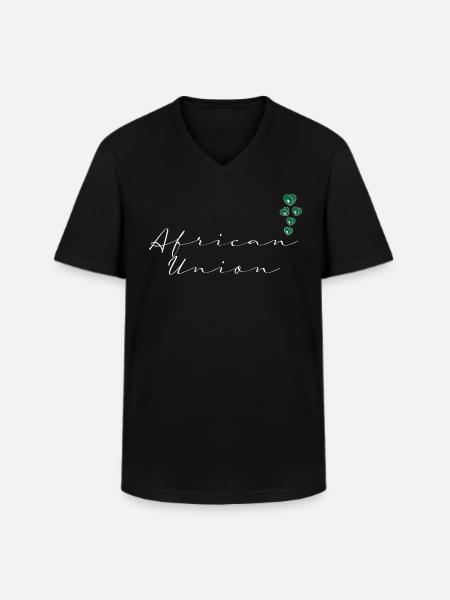African Union - Men's V-Neck T-Shirt - black