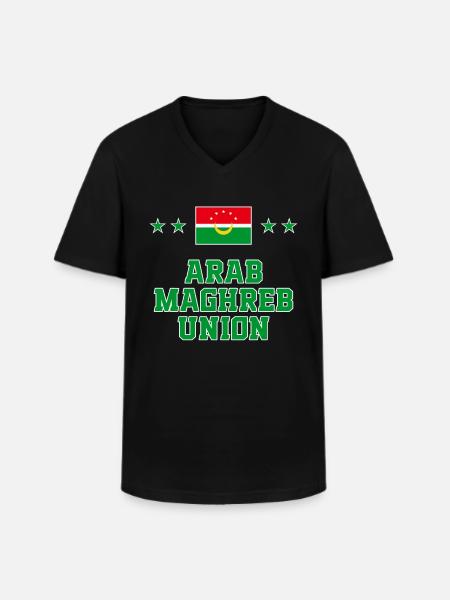 Arab Maghreb Union - Men's V-Neck T-Shirt - black