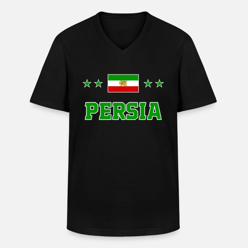 Persien - Männer-T-Shirt mit V-Ausschnitt - Schwarz