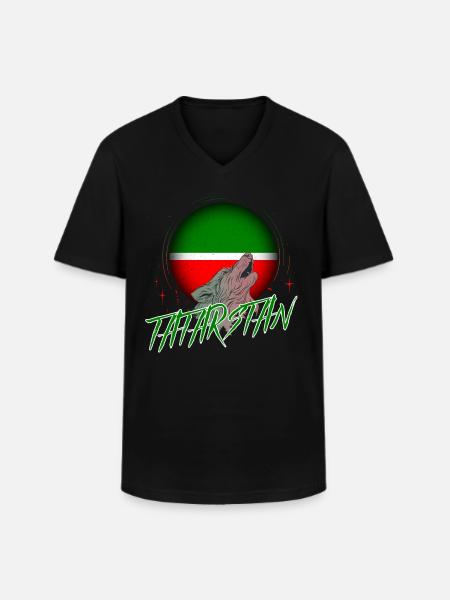 Tatarstan - Men's V-Neck T-Shirt - black