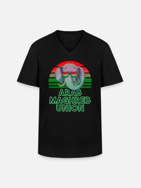 Arab Maghreb Union - Men's V-Neck T-Shirt - black