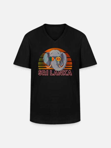 Sri Lanka - Men's V-Neck T-Shirt - black