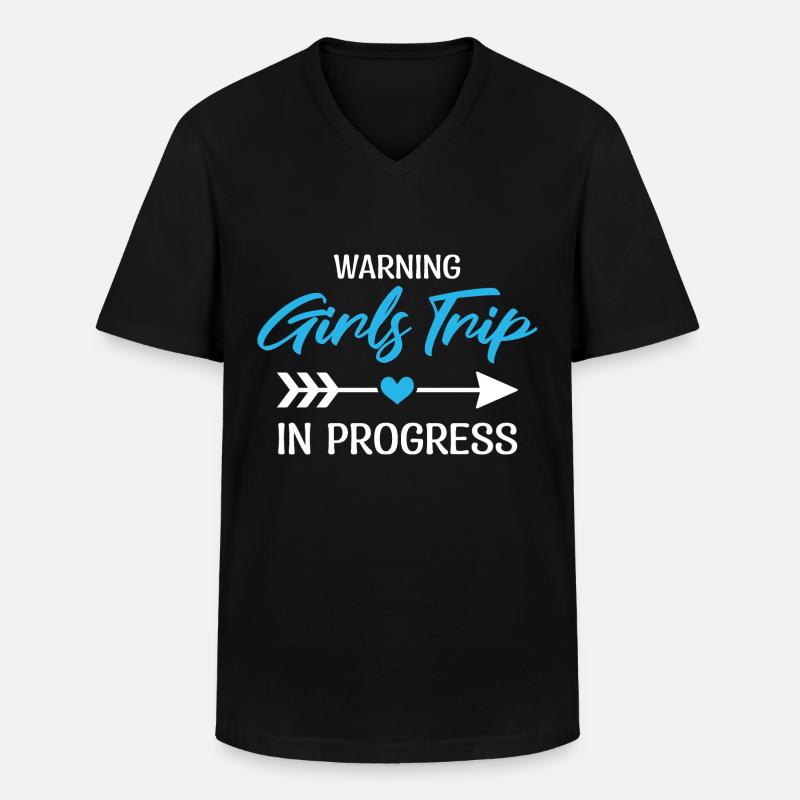 Mädchen Wochenendausflug Mädchen Crew - Männer-T-Shirt mit V-Ausschnitt - Schwarz