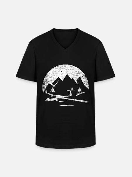 Gliding Pilot Glider - Men's V-Neck T-Shirt - black