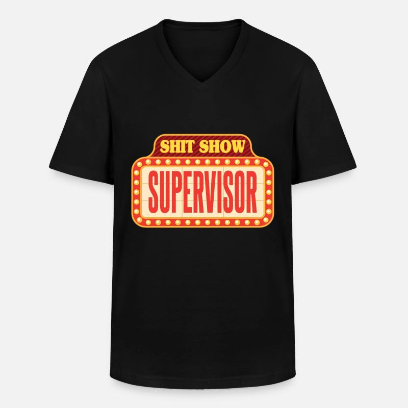 Zirkus Scheißshow Supervisor - Männer-T-Shirt mit V-Ausschnitt - Schwarz