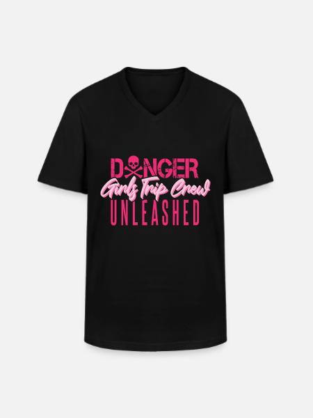 Girls Trip Crew Unleashed - Men's V-Neck T-Shirt - black