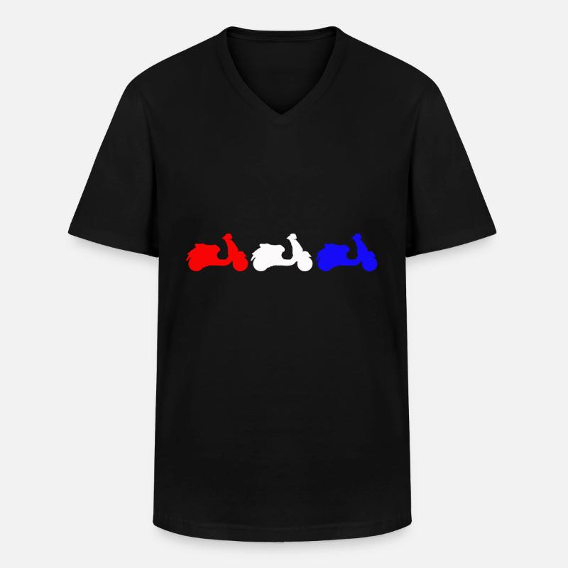 Roller - Männer-T-Shirt mit V-Ausschnitt - Schwarz