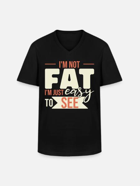 I'm Just Easy To See - Men's V-Neck T-Shirt - black