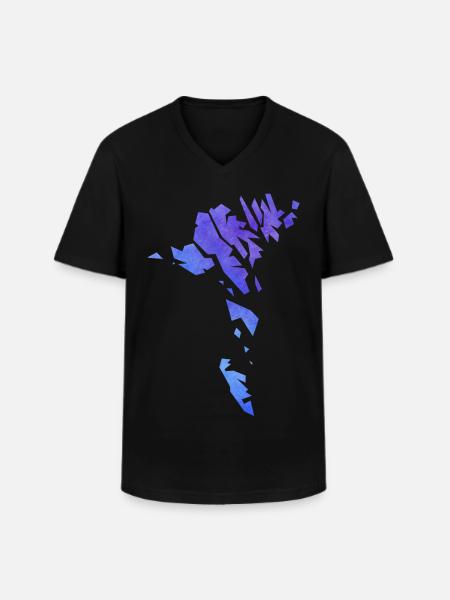 faroe - Men's V-Neck T-Shirt - black