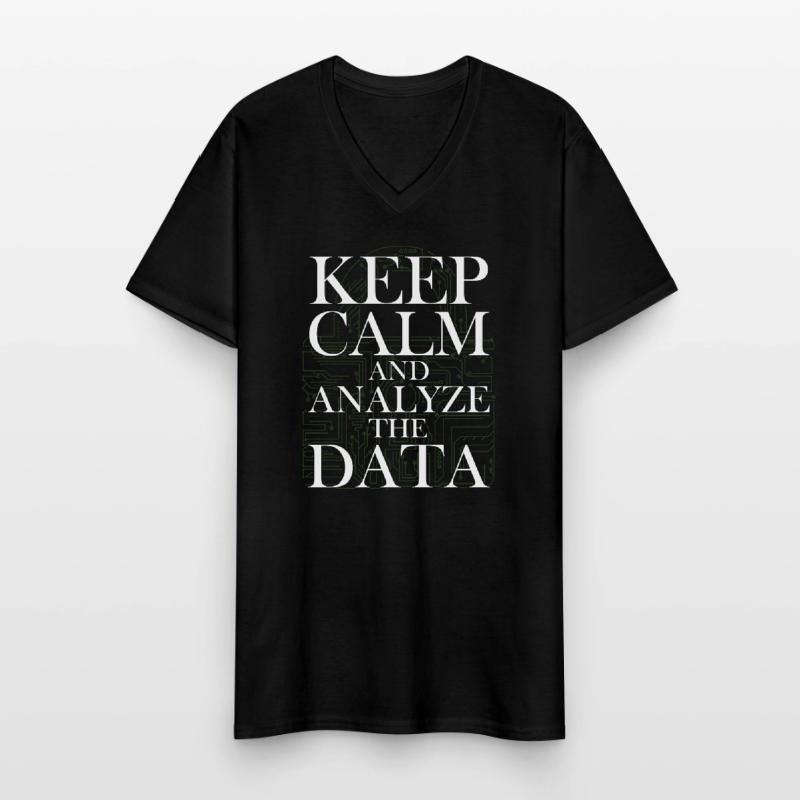 Programmierung Decipher Programmer Computer Männer-T-Shirt mit V-Ausschnitt