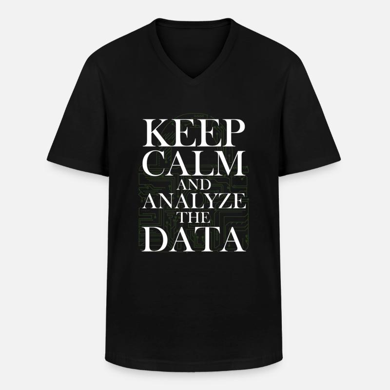 Programming Decipher Programmer Computer - Men's V-Neck T-Shirt - black
