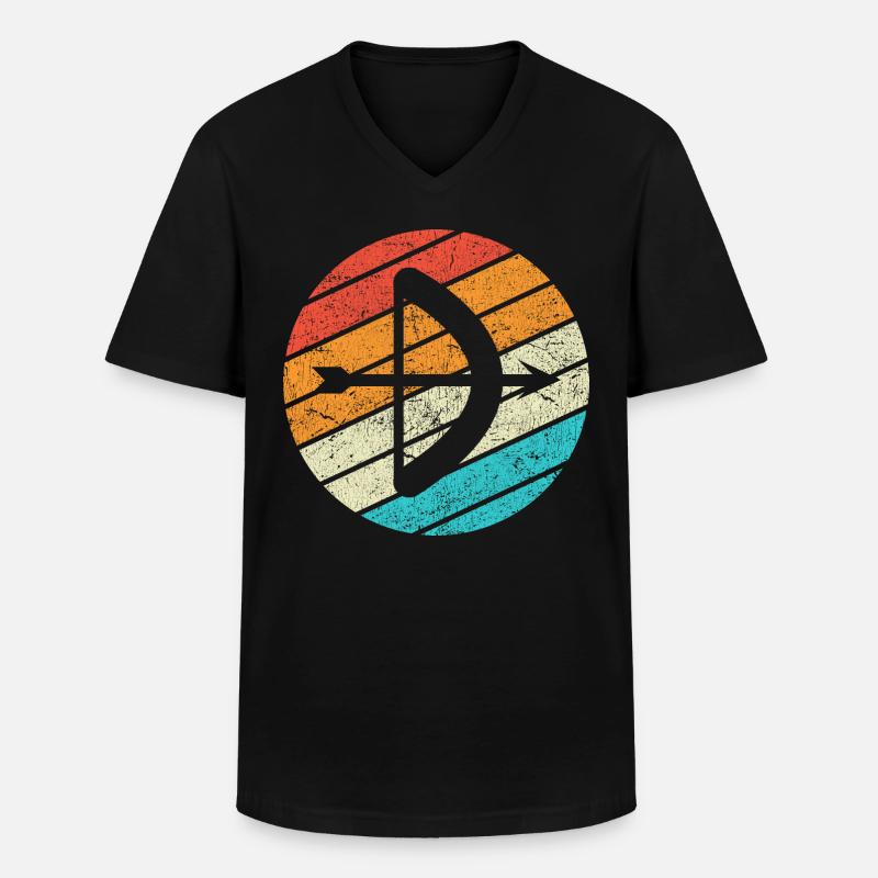 Bogen Schießen Geschenk Spruch Bogenschießen - Männer-T-Shirt mit V-Ausschnitt - Schwarz