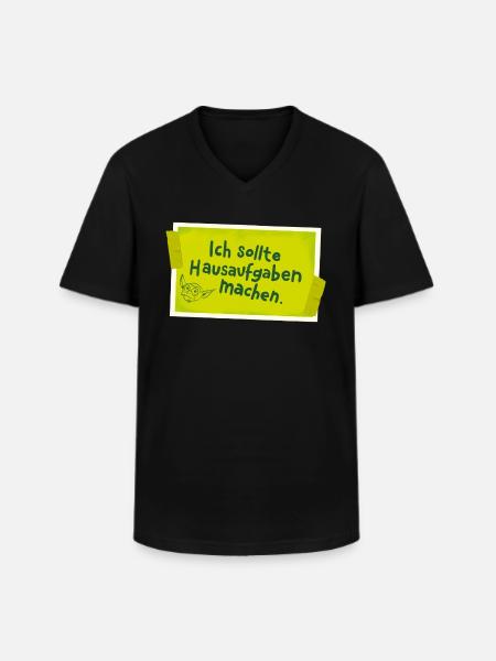 KoboldKroniken I Should Do Homework - Men's V-Neck T-Shirt - black