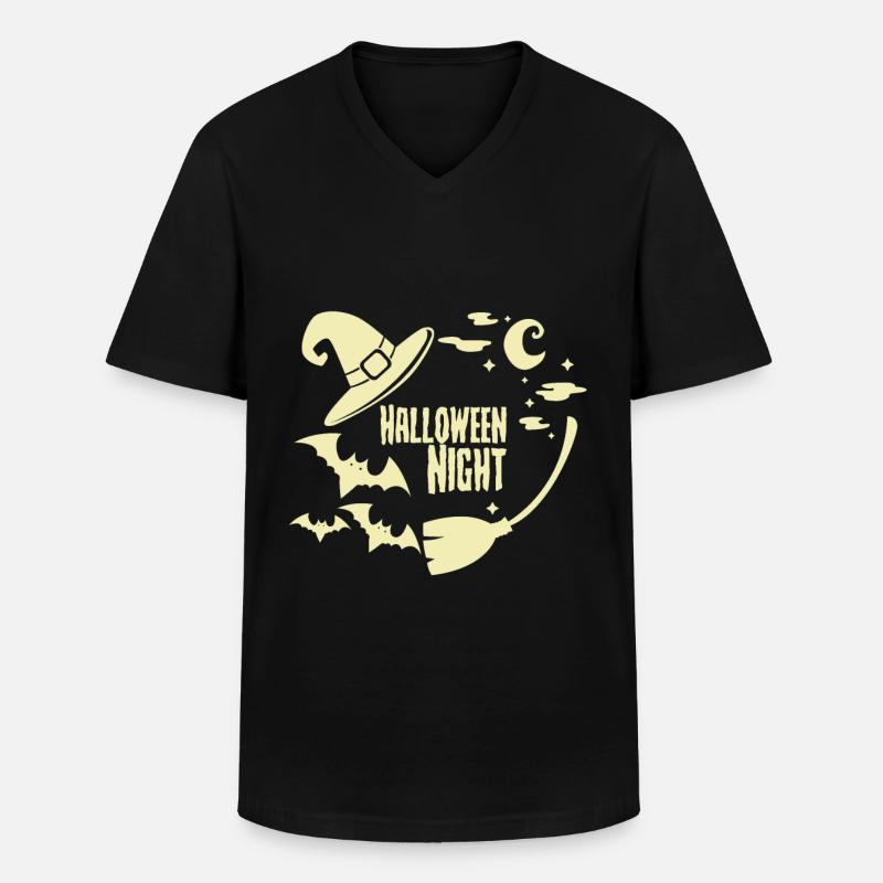 Halloween - Männer-T-Shirt mit V-Ausschnitt - Schwarz