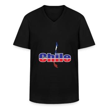 Chili - T-shirt col V Homme - noir - Devant - AI Model Male 178 dark (178cm)
