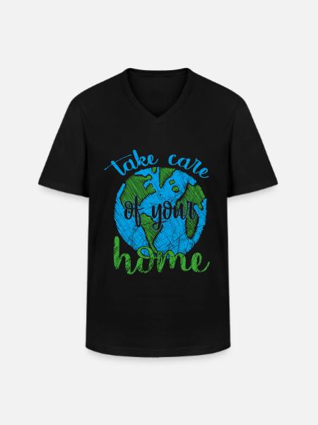 Earth Day - Earth Day - Men's V-Neck T-Shirt - black