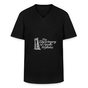 Chypre Nicosia Aya Napa île de vacances - T-shirt col V Homme - noir - Devant - AI Model Male 178 dark (178cm)