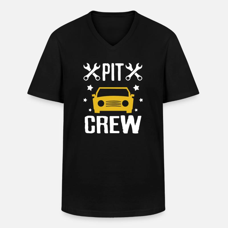 Autoreparatur - Männer-T-Shirt mit V-Ausschnitt - Schwarz