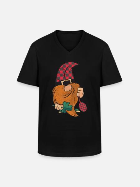 Gnome Dwarf Dwarf Leprechaun Goblin Fairy Elf Gift - Men's V-Neck T-Shirt - black