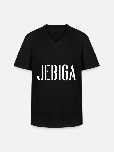Serbe Jebiga Serbie Serbes - T-shirt col V Homme - noir