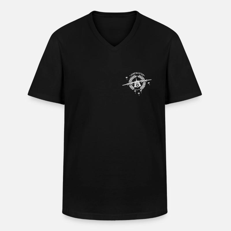 Fallschirmjäger Jumpmaster - Männer-T-Shirt mit V-Ausschnitt - Schwarz