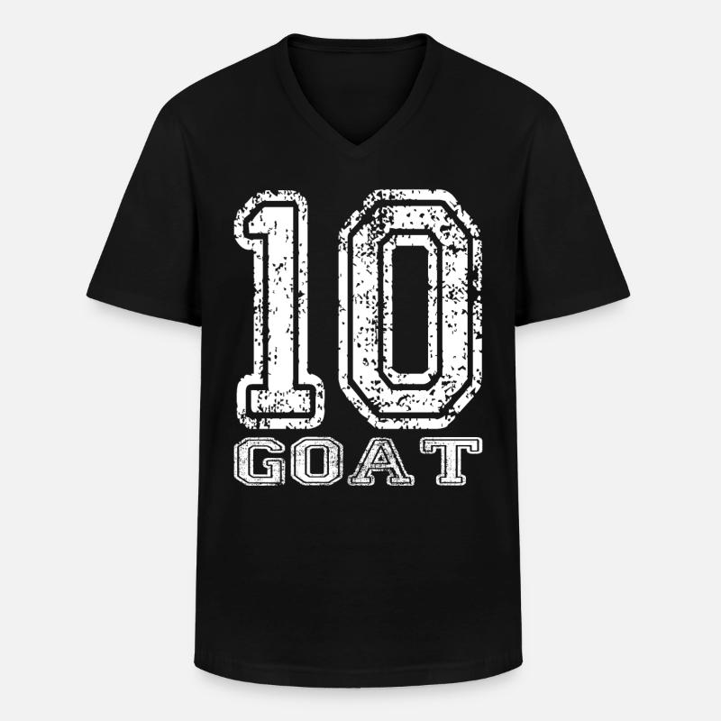 Ziege - Männer-T-Shirt mit V-Ausschnitt - Schwarz