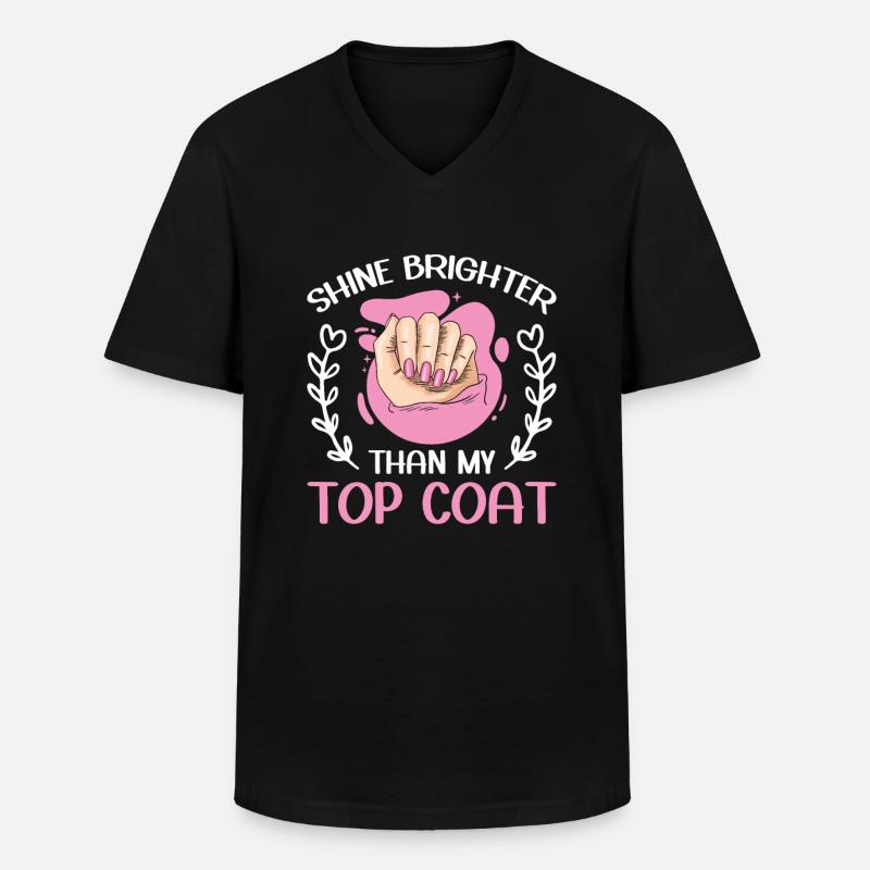 Nail Tech Manicure Nail Technician - Men's V-Neck T-Shirt - black
