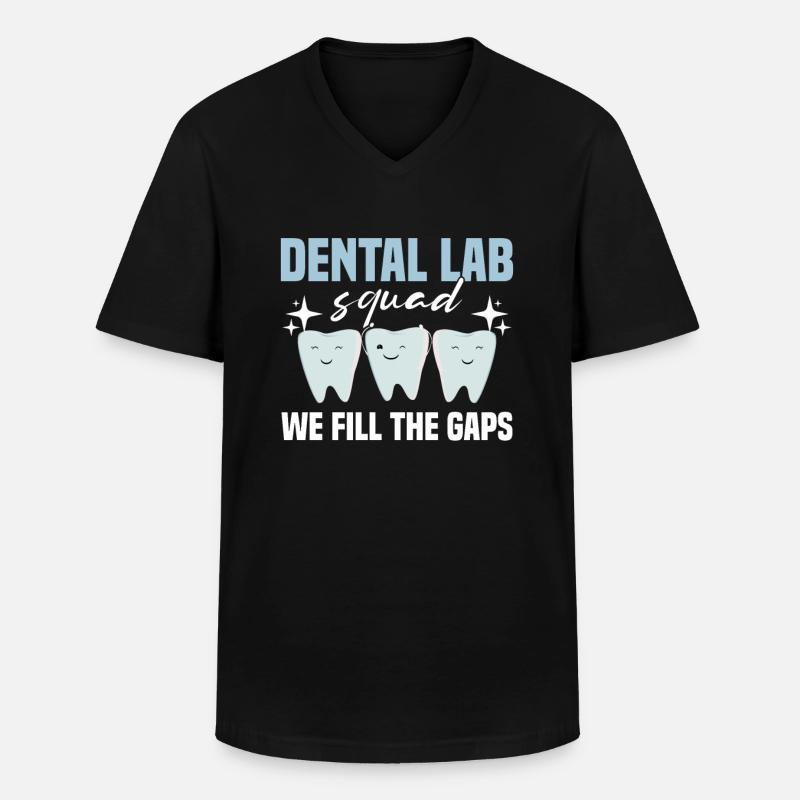 Zahntechniker Zahntechniker - Männer-T-Shirt mit V-Ausschnitt - Schwarz