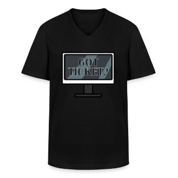 Netzwerkadministrator Systemadministrator Netzwerk - Männer-T-Shirt mit V-Ausschnitt - Schwarz - Vorne - AI Model Male 178 dark (178cm)