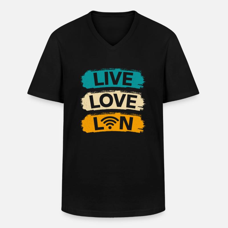 Network Administrator System Administrator Network - Men's V-Neck T-Shirt - black