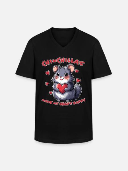 Chinchilla Saying Funny Chinchilla Gift - Men's V-Neck T-Shirt - black