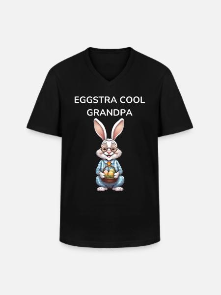 Grandpa Easter Egg Easter Gift - Men's V-Neck T-Shirt - black