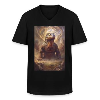 Dirawong Australia Mythology Geschenk - Männer-T-Shirt mit V-Ausschnitt - Schwarz - Vorne - AI Model Male 178 dark (178cm)