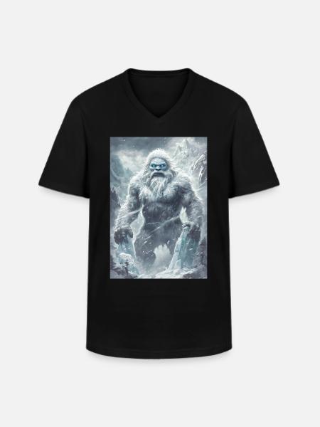 Yeti Mythology Legend Gift - Men's V-Neck T-Shirt - black